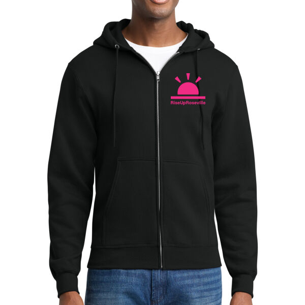 Port & Co Core Fleece Full-Zip Hooded Sweatshirt - Printed Logos Thumbnail