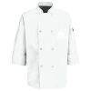Eight Pearl Button Chef Coat with Thermometer Pocket Thumbnail