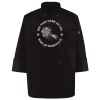Ten Pearl Button Black Chef Coat Thumbnail